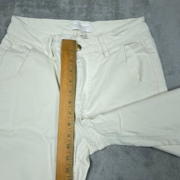 Carla Rockmore Collection Womens Wide-Leg White Pants Size 6 a0540 - Picture 5 of 9